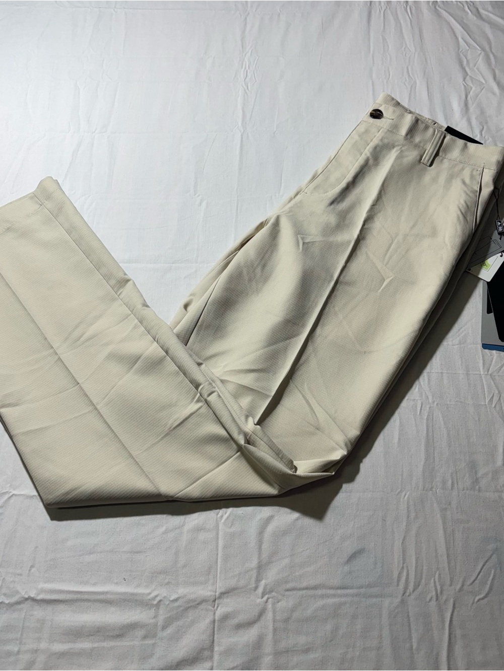 adidas Men's MCC 3-Stripes Cream Golf/Dress Stretch Performance 32x34 Pants NWT
